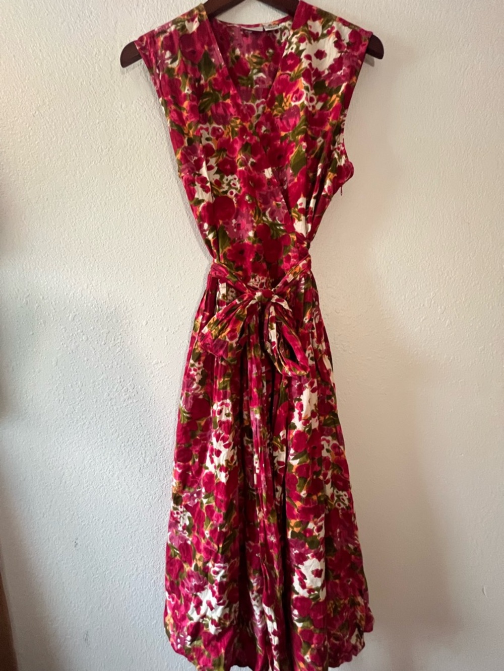 Newport News Vintage Midi Wrap Dress